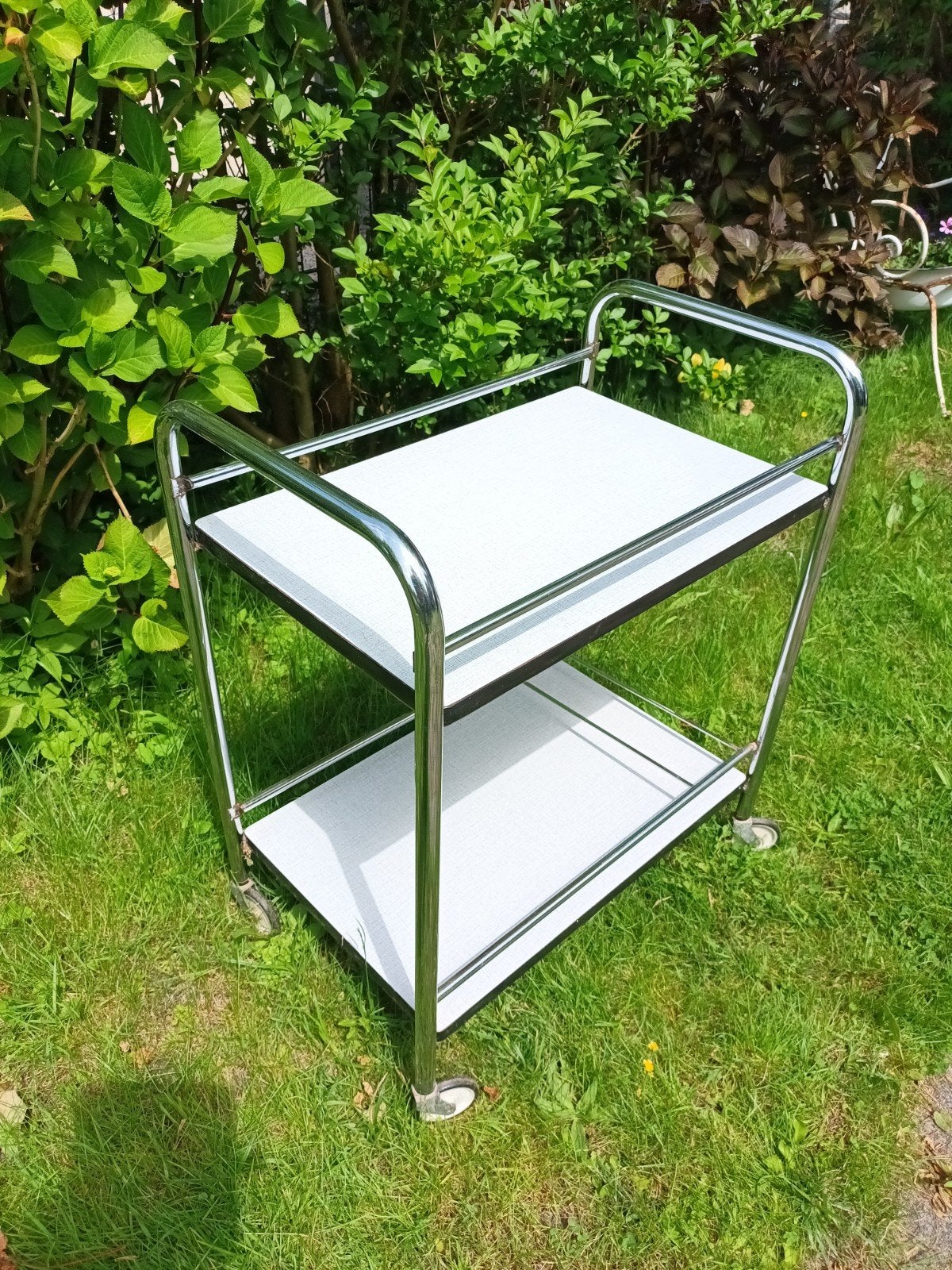 Vintage  Trolley serveerwagen, Ophalen, Gebruikt