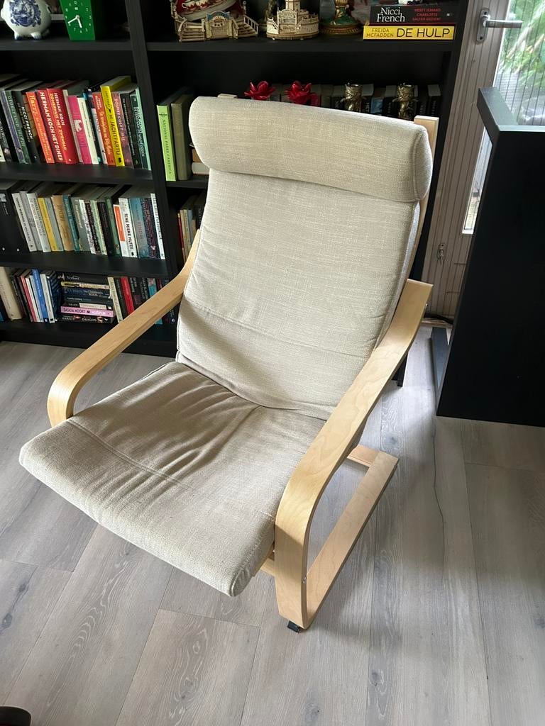 Stoel Ikea Poäng, Huis en Inrichting, Fauteuils, Ophalen, Zo goed als nieuw