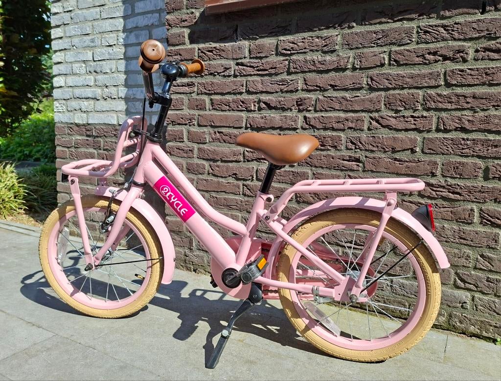 Meisjes fiets - 16 inch - roze, Ophalen, Zo goed als nieuw, 16 inch