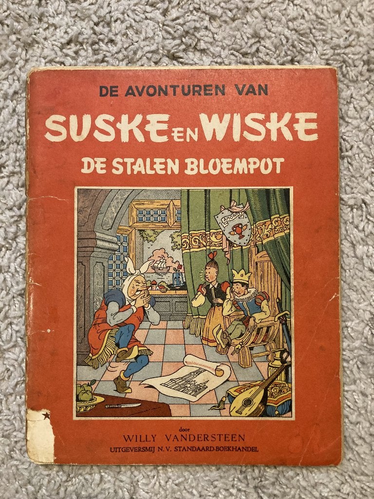 Suske en Wiske - De Stalen Bloempot - Nr. 11 - Herdruk, 1954, Eén stripboek, Ophalen of Verzenden, Gelezen