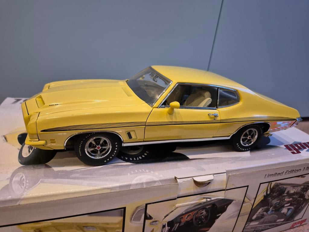 1972 Pontiac GTO - GMP, Hobby en Vrije tijd, Modelauto's | 1:18, Ophalen of Verzenden, Zo goed als nieuw, Overige merken