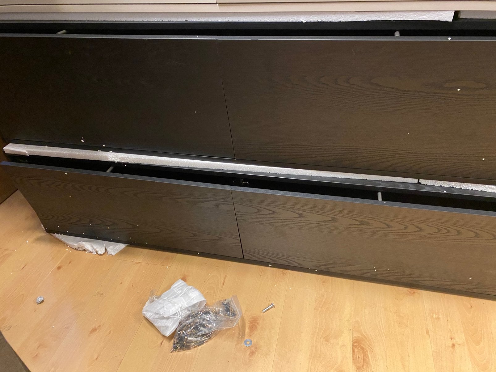 Tv meubel 150cm / 300cm - zwart eiken, Ophalen, 100 tot 150 cm, Zo goed als nieuw, Minder dan 100 cm