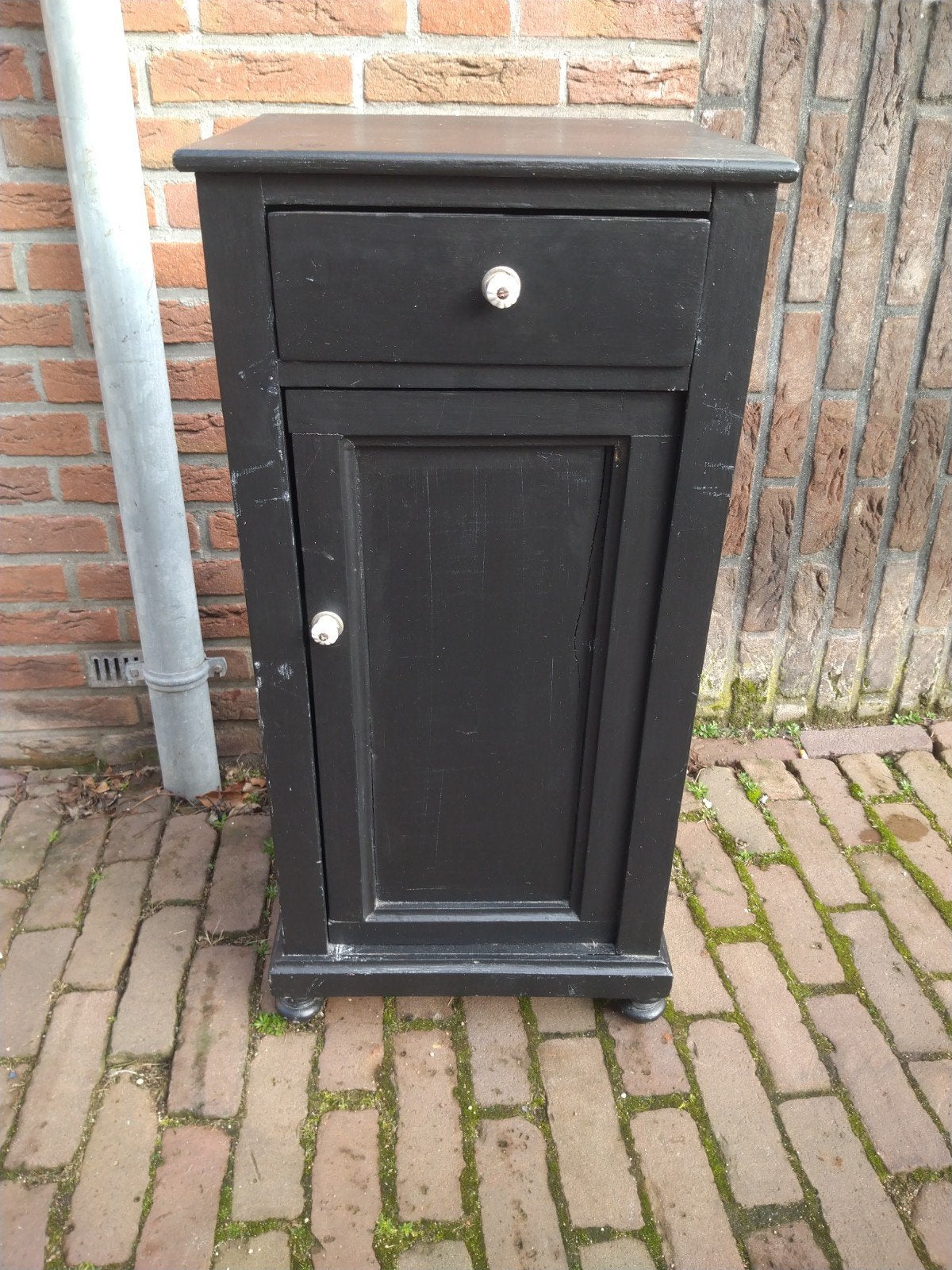 Brocante kastje nachtkastje, Ophalen