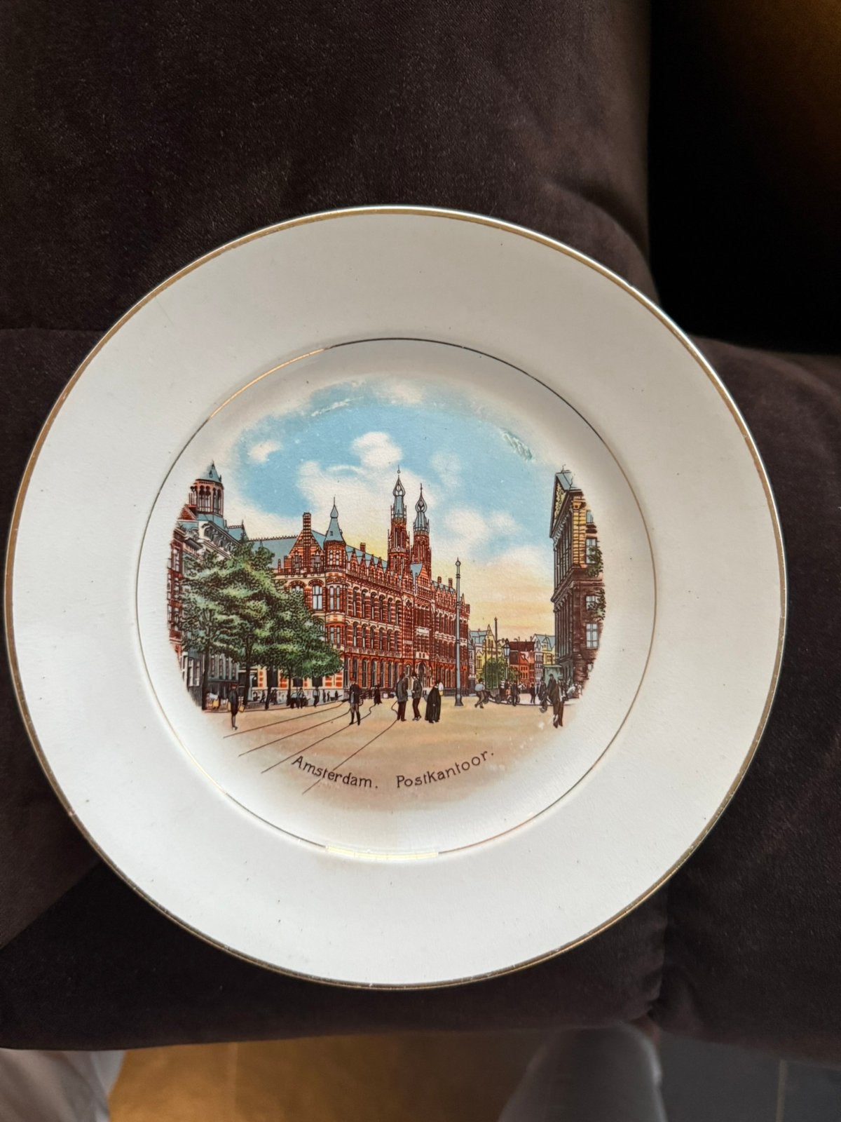 Antiek wandbordje, postkantoor Amsterdam, Antiek en Kunst, Ophalen