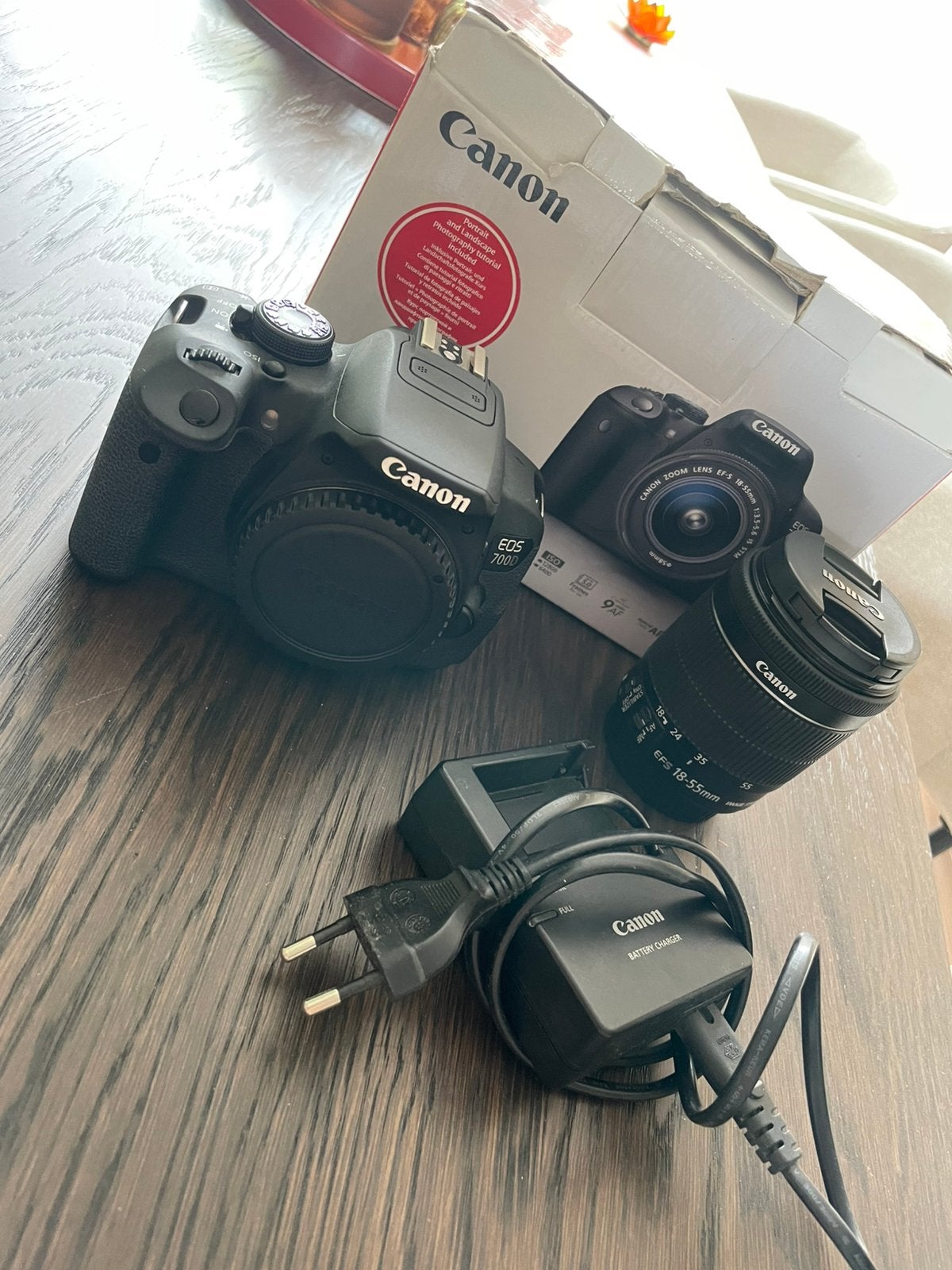 Canon EOS 700D + 18-55mm lens