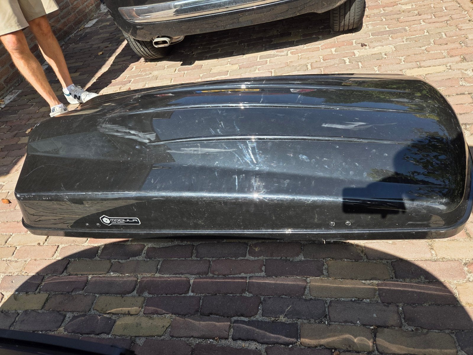 Modula dakkoffer - Gebruikt met schade, Auto diversen, Dakkoffers, Ophalen of Verzenden, Gebruikt