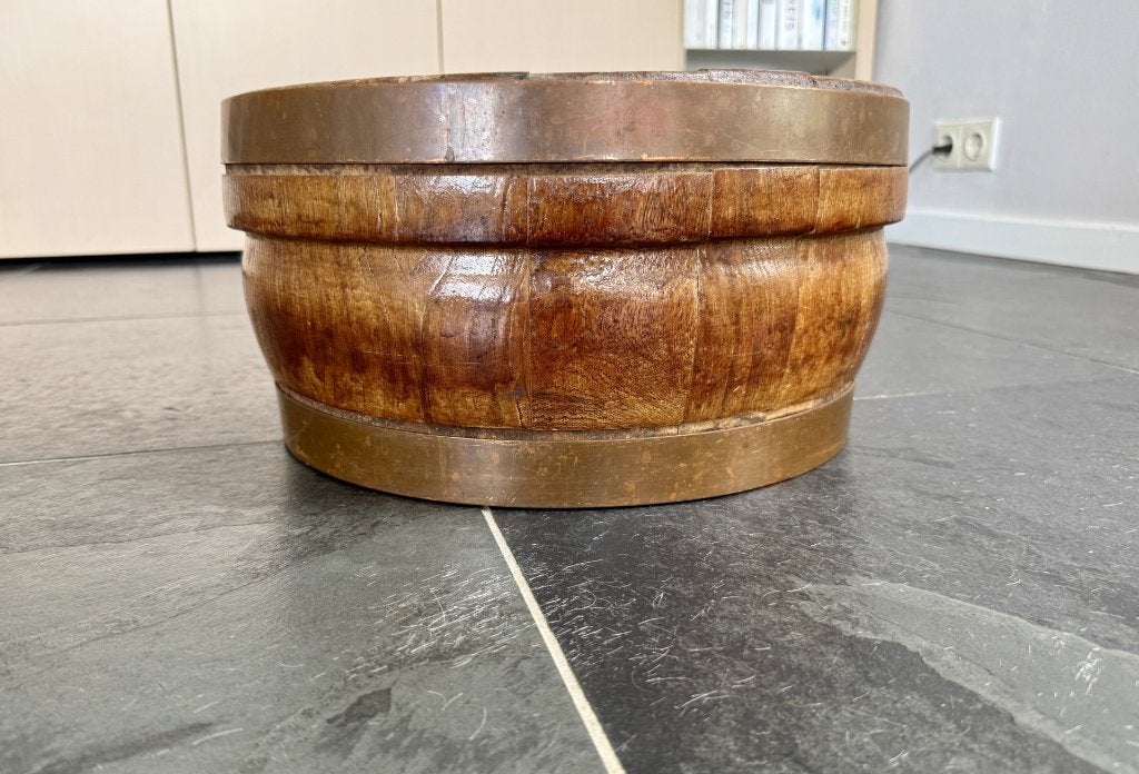 Massief houten kaasvat / kaasvorm, Ophalen