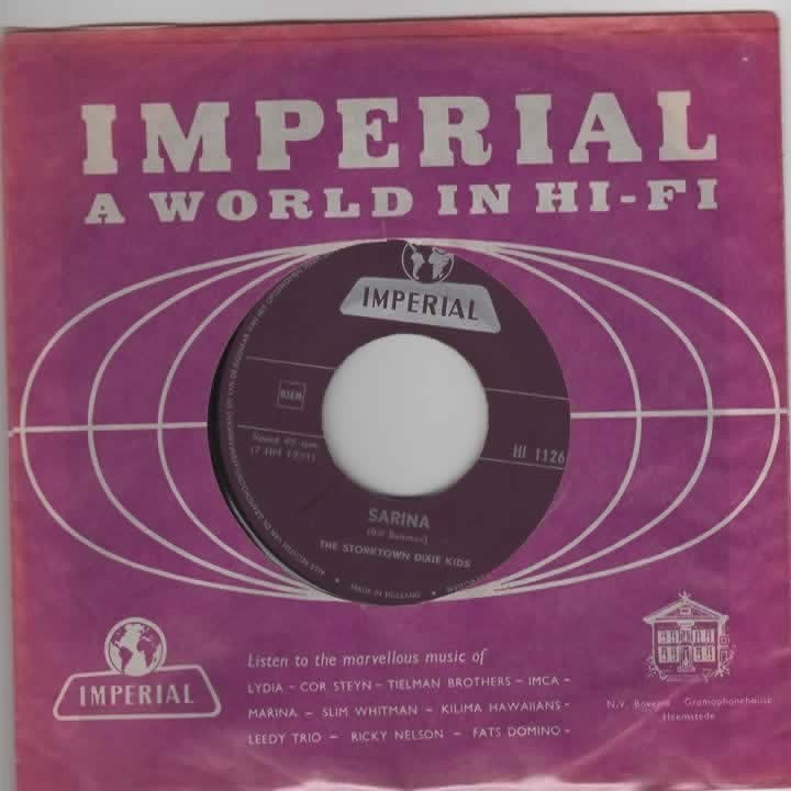 Nederjazz- Storktown Dixie Kids- Sarina/ Terang Boelang, Verzenden, 7 inch, Zo goed als nieuw, Pop