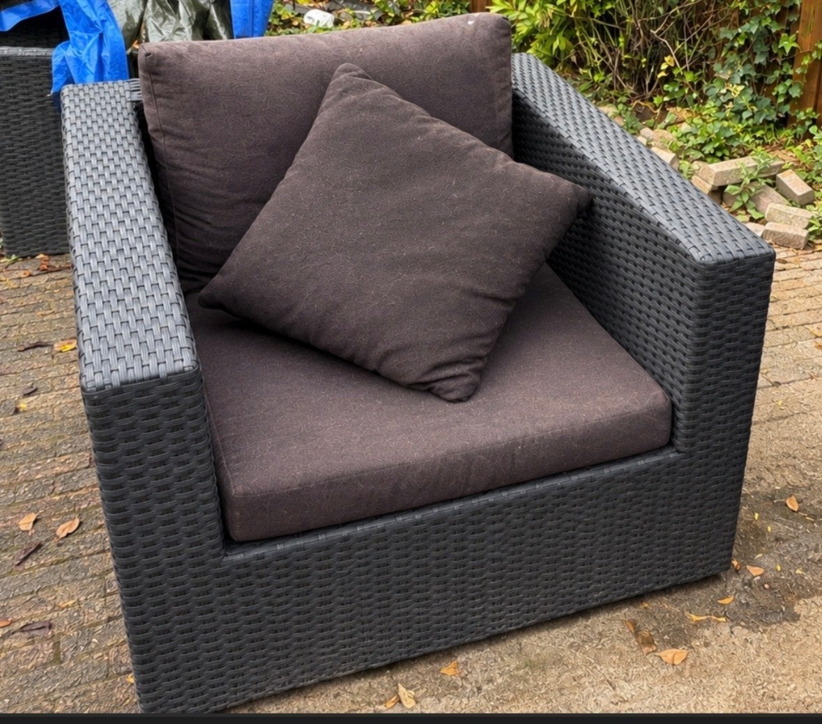 Loungebank in goede staat, Tuin en Terras, Ophalen, Gebruikt, 6 zitplaatsen, Loungeset