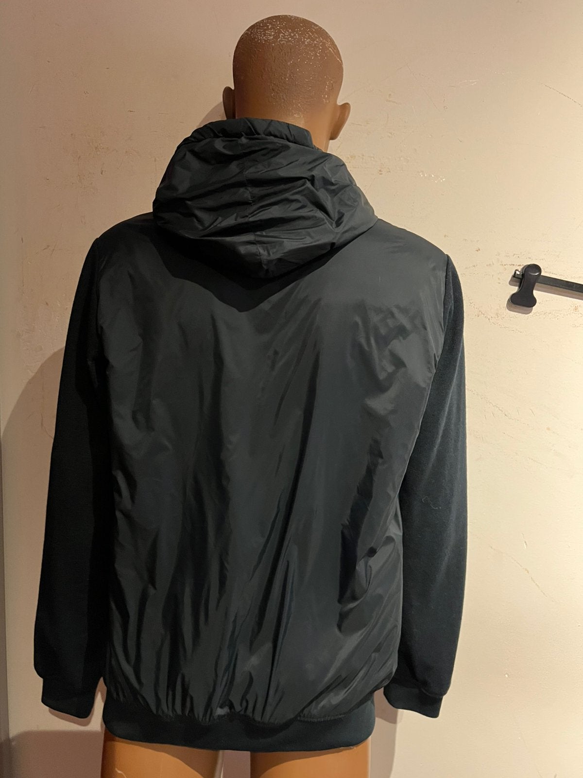 Massimo Dutti jas met  capuchon maat xl zgan, G, Blauw, G, Maat 56/58 (XL)