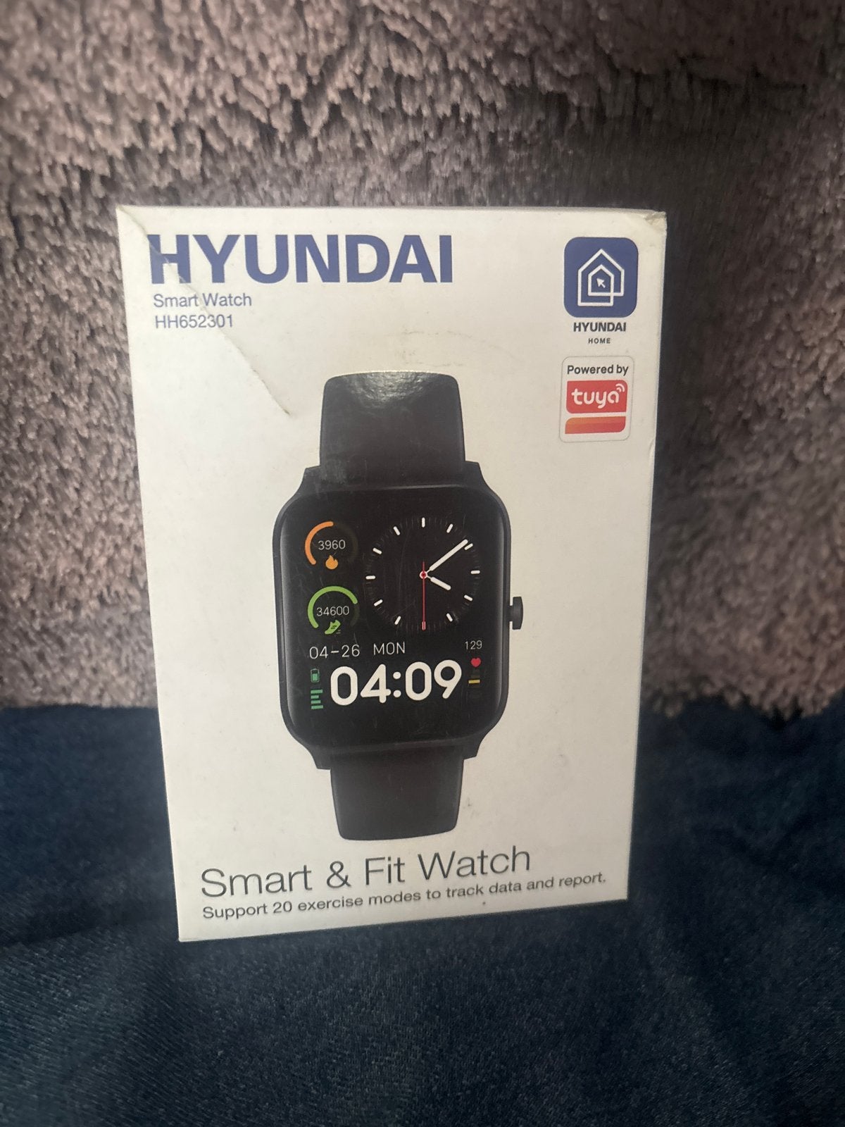 Hyundai Smart Watch HH652301 - Nieuw in doos, Ophalen, Hartslag, Zwart, Nieuw