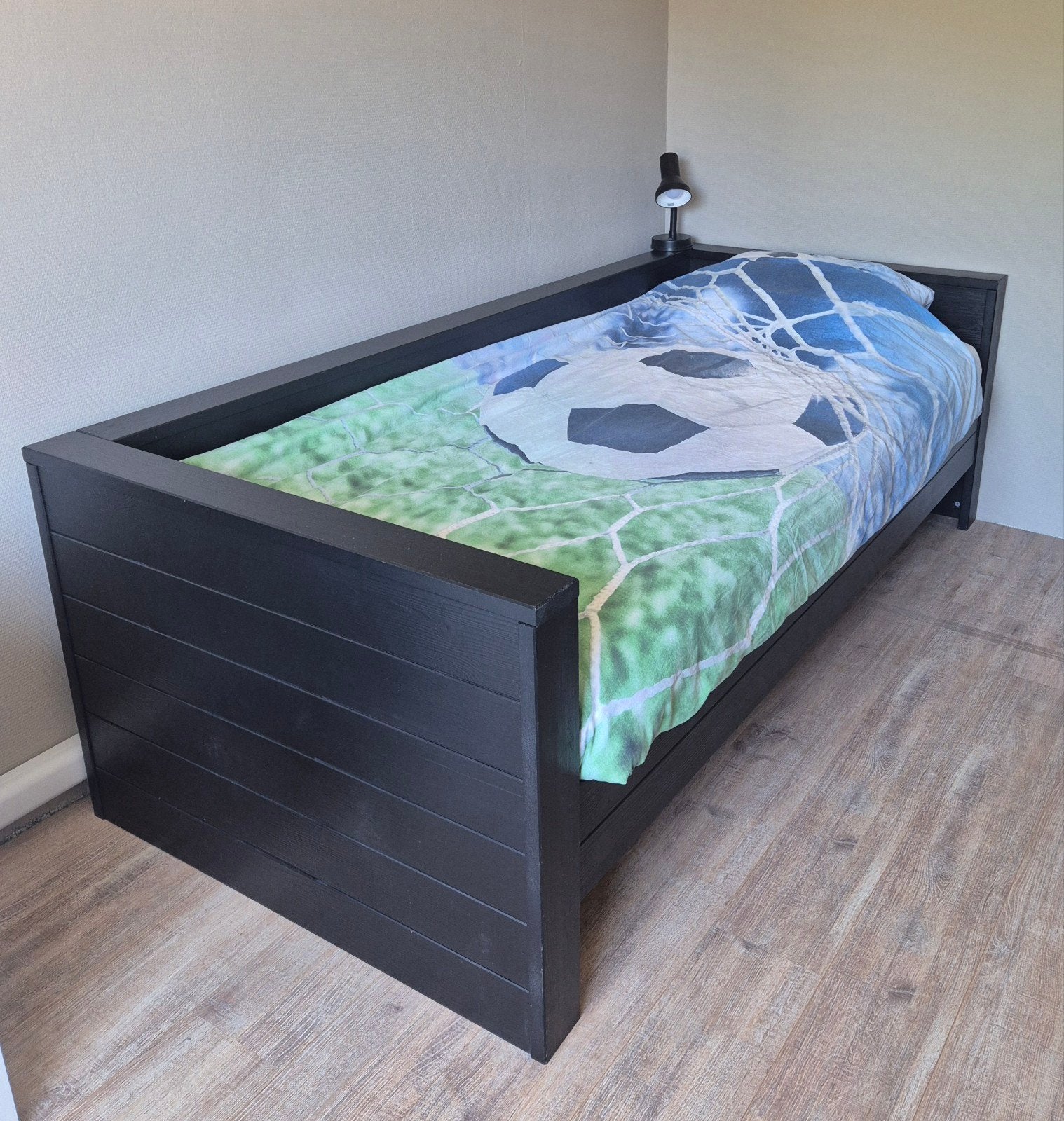 50 euro Bed - Eenpersoonsbed 90x200met lattenbodem +matras, Ophalen, Gebruikt, 90 cm, Eenpersoons