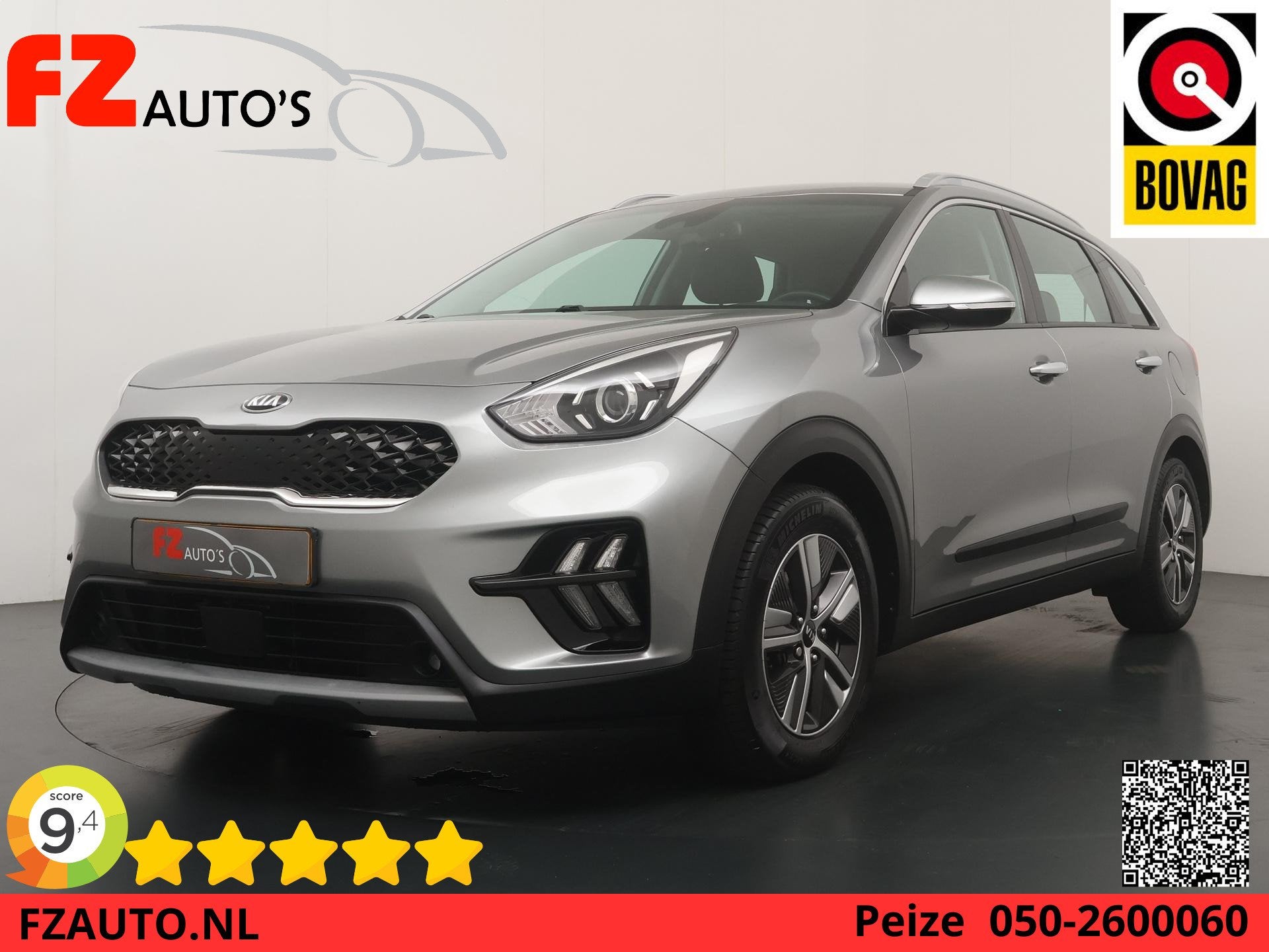 Kia Niro 1.6 GDi Hybrid DynamicLine - Navigatie - Adaptive C, Auto's, Gebruikt, Euro 6, 2 kWh, Origineel Nederlands