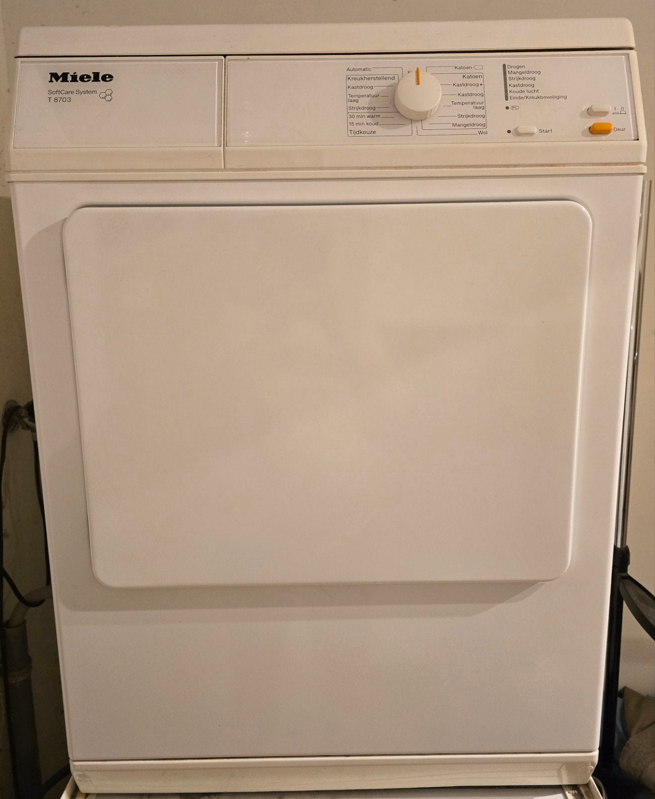 Miele T8703 HT20-2 wasdroger, 6 tot 8 kg, Gebruikt, Luchtafvoer, Ophalen of Verzenden