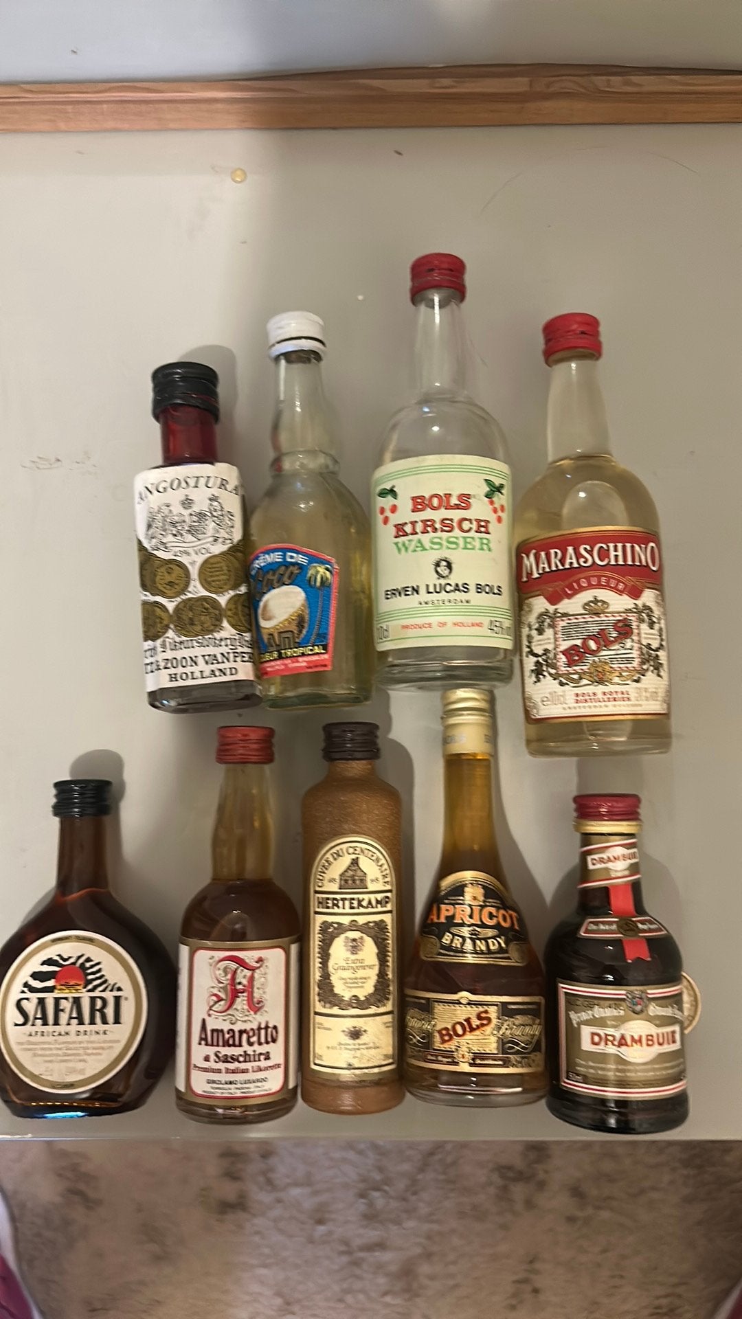 Verzameling mini likeurflesjes, Ophalen of Verzenden