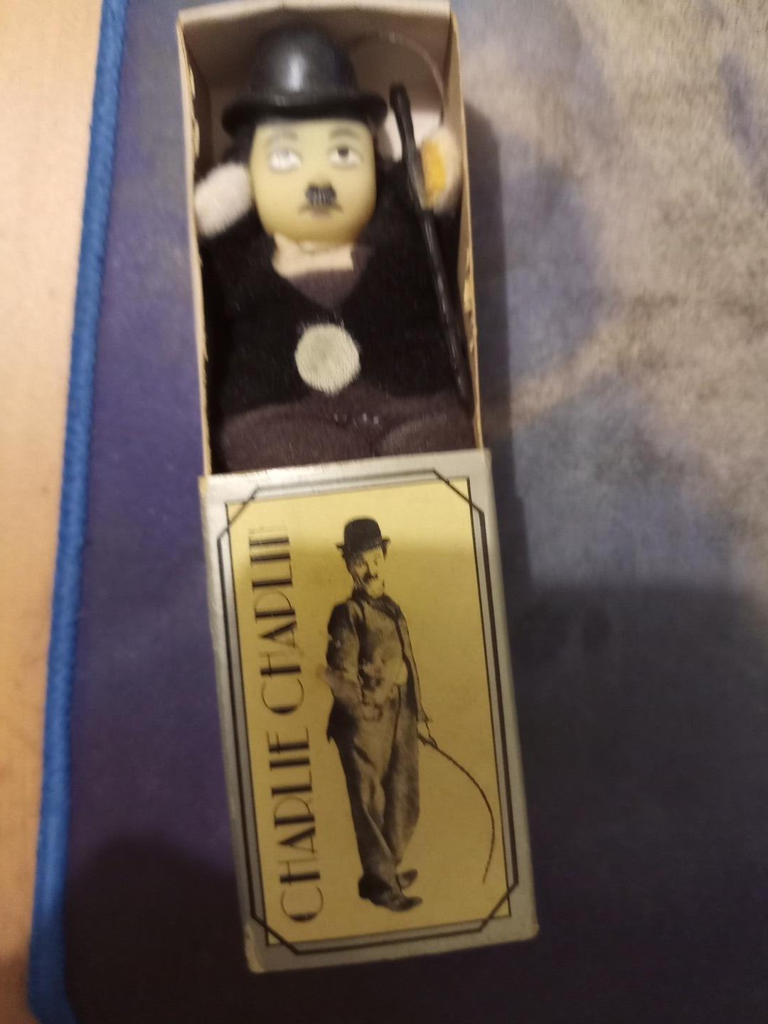 Charlie Chaplin luciferpoppetje / matchbox doll 1980, Verzamelen, Ophalen, Gebruikt