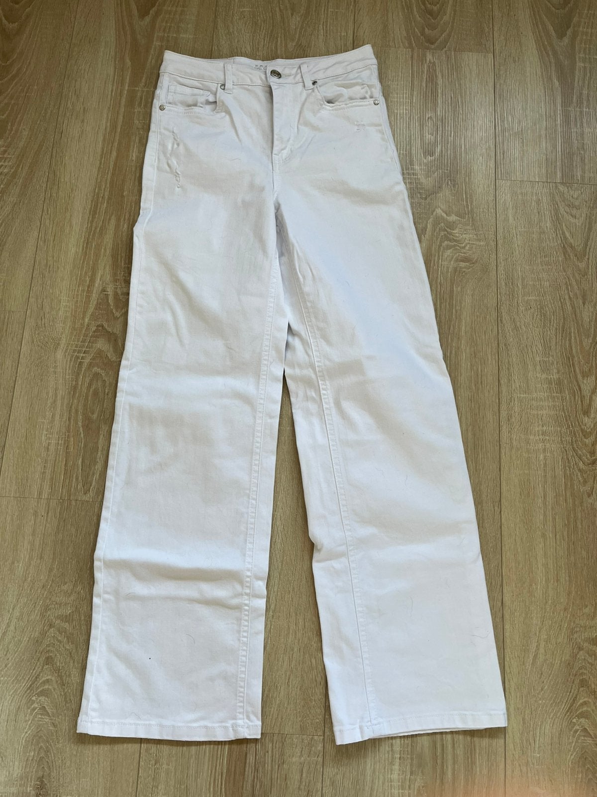 Page One witte spijkerbroek straight leg maat M, Kleding | Dames, Maat 38/40 (M), Wit, Ophalen of Verzenden, Zo goed als nieuw