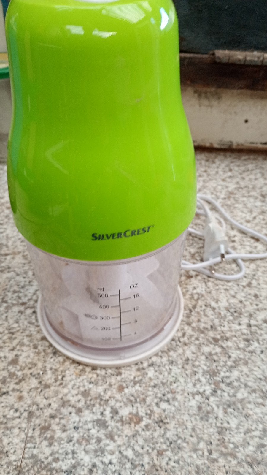 SilverCrest Mini Hakmolen - Groen, 500 ml, Minder dan 1 liter, Ophalen, Gebruikt, 1 snelheid