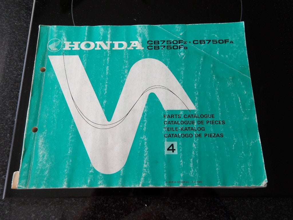 Honda CB750Fz, CB750Fa, CB750Fb Onderdelencatalogus, Verzenden, Honda