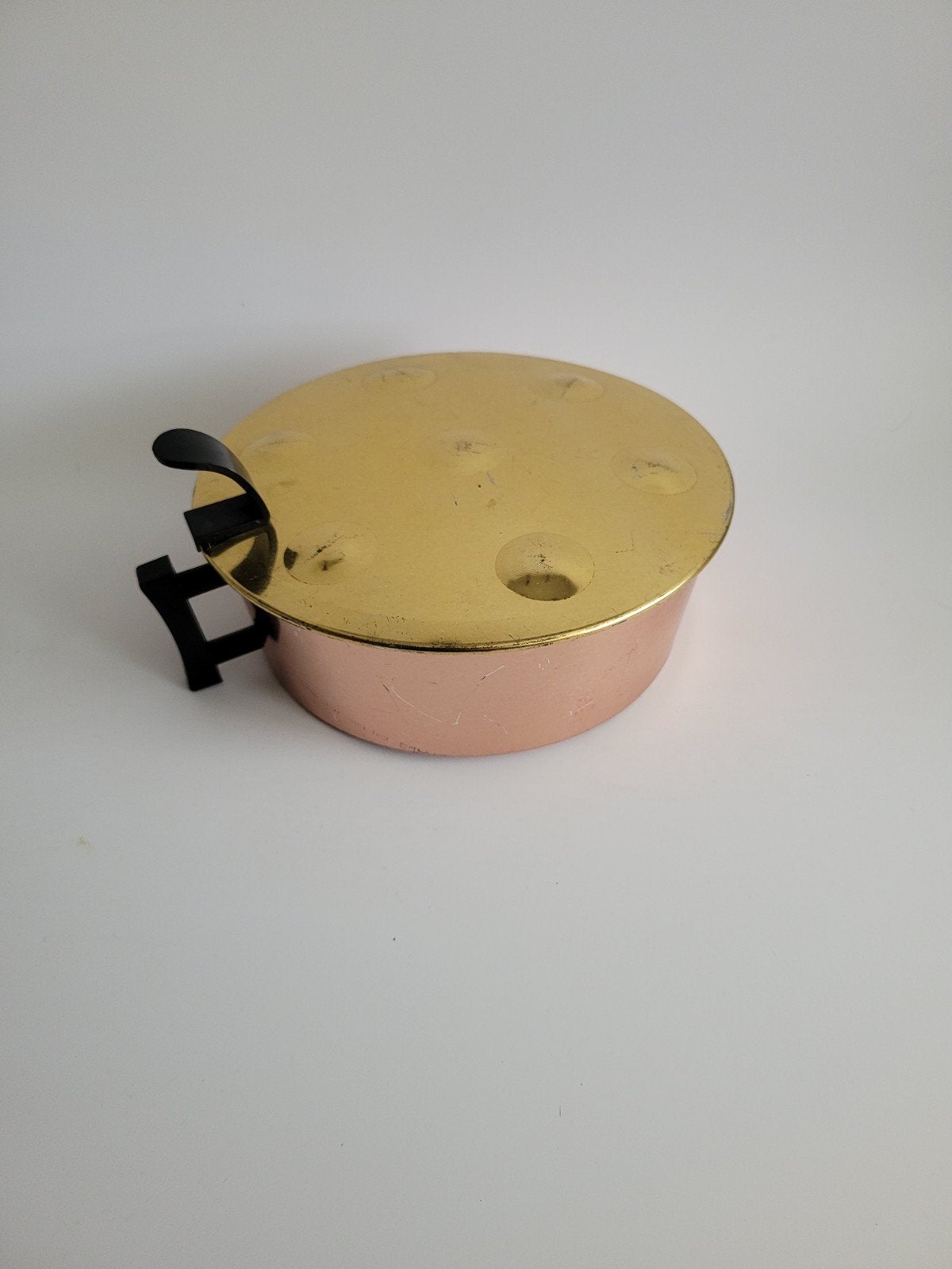 vintage keuken bakje met deksel aanrecht prullenbak, Ophalen of Verzenden