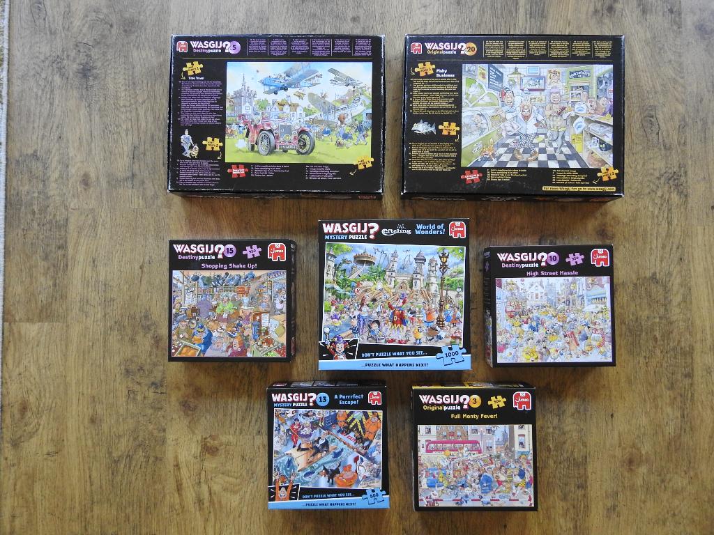 Wasgij Puzzels, Ophalen, 500 t/m 1500 stukjes, Zo goed als nieuw, Legpuzzel