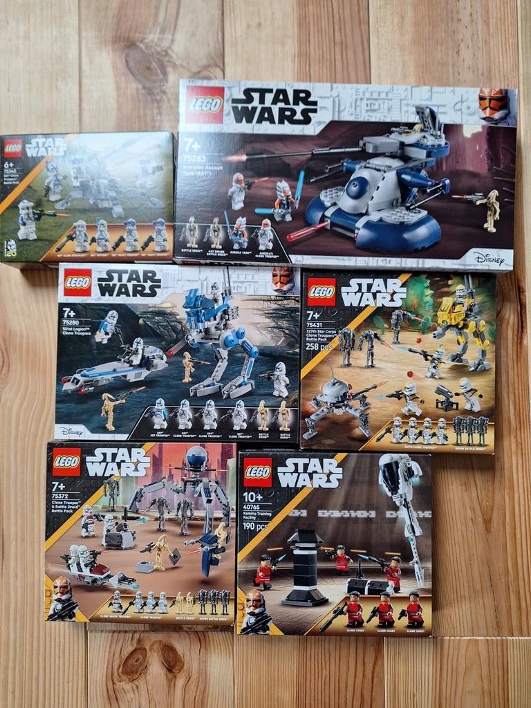 Lego star wars the clone wars sets, Lego, Ophalen of Verzenden, Zo goed als nieuw, Complete set