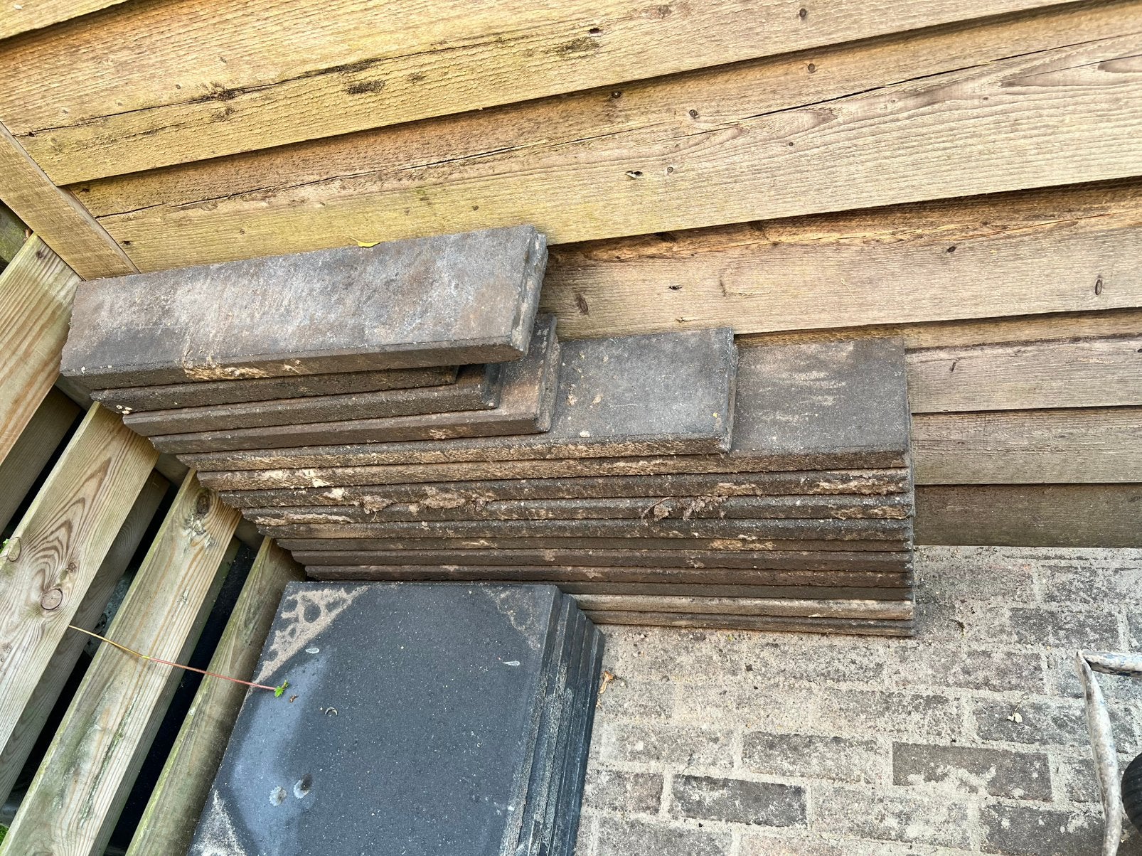 Opsluitbanden 5x15x100 antraciet, Tuin en Terras, Ophalen, Gebruikt, Overige materialen