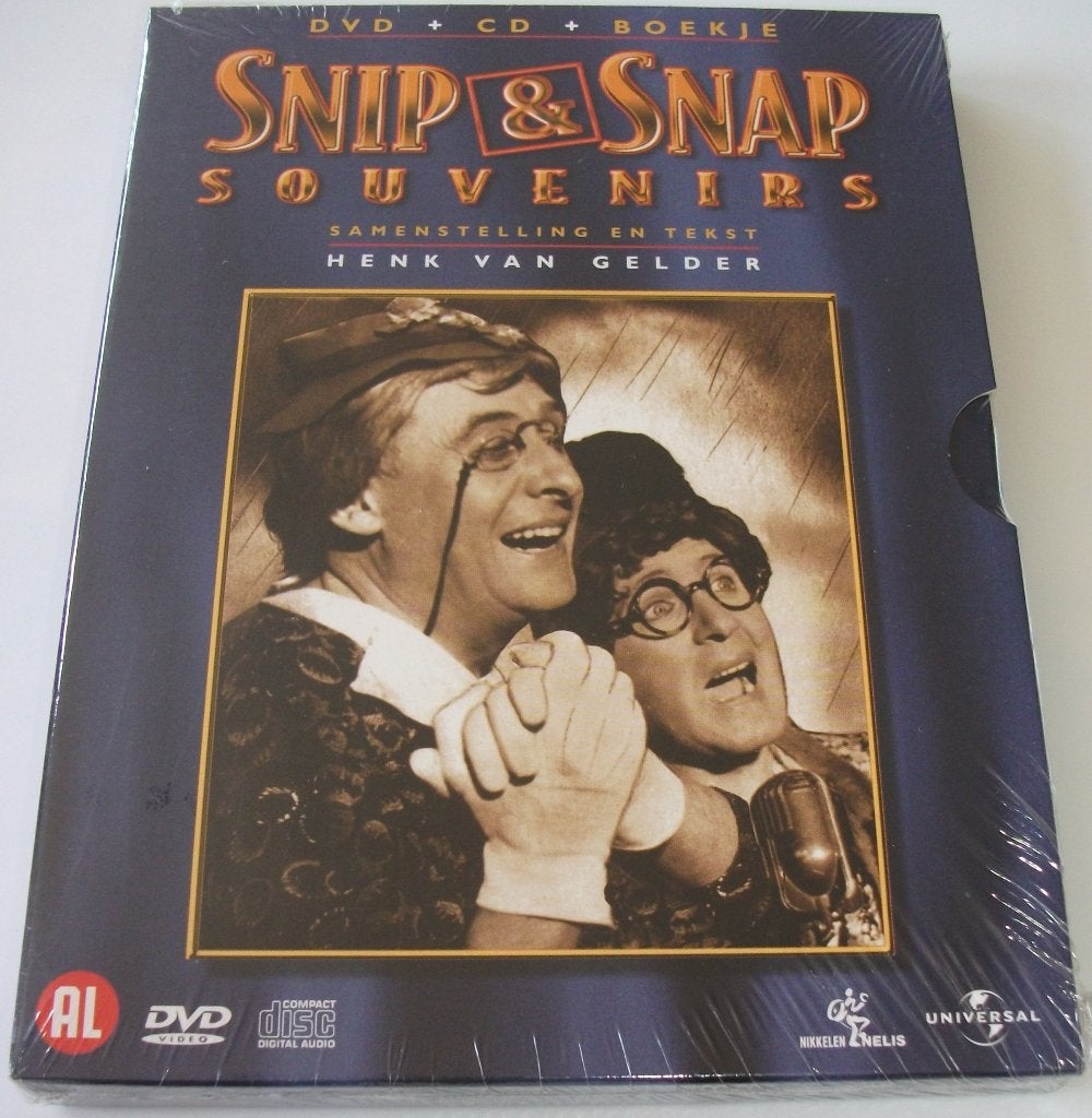 Dvd *** SNIP & SNAP SOUVENIRS *** DVD + CD + Boekje *NIEUW*, Alle leeftijden, Ophalen of Verzenden, Nieuw in verpakking, Komedie