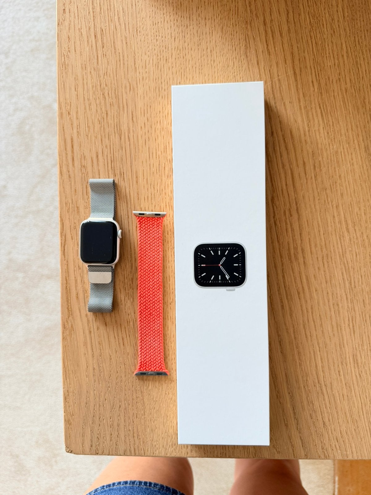Apple Watch Series 6 zilver compleet met 2 bandjes, Ophalen of Verzenden, Zo goed als nieuw, Zilver, IOS