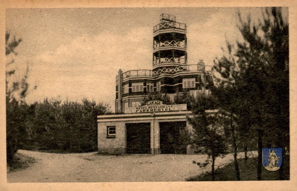 Nunspeet Hotel Parkheuvel De Nieuwe Belvedère # 788, Verzamelen, Ophalen of Verzenden, 1940 tot 1960, Gelopen, Gelderland
