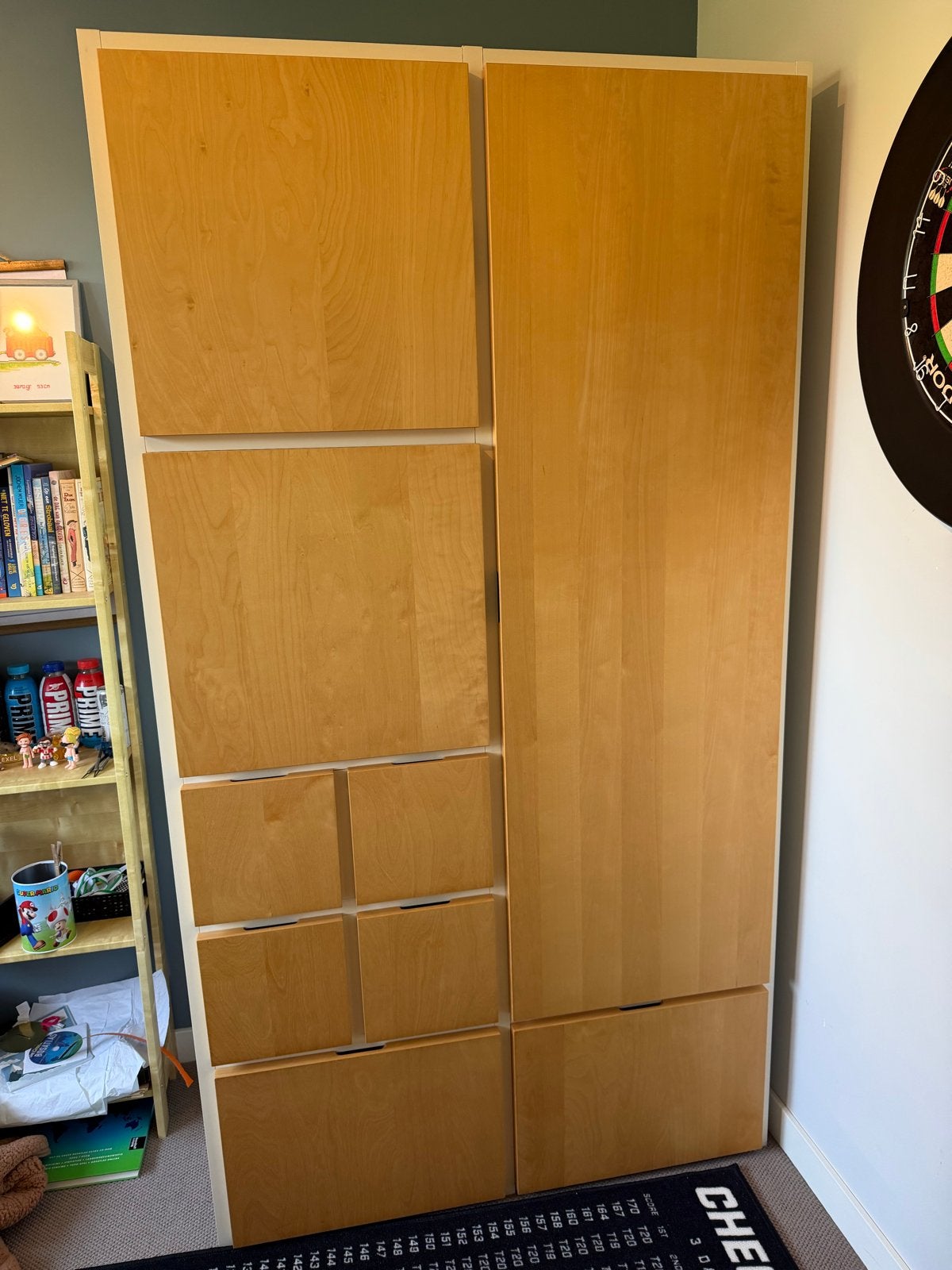 IKEA Rakke Kledingkast - Ruime en praktische opberger, 100 tot 150 cm, 200 cm of meer, Zo goed als nieuw, Retro