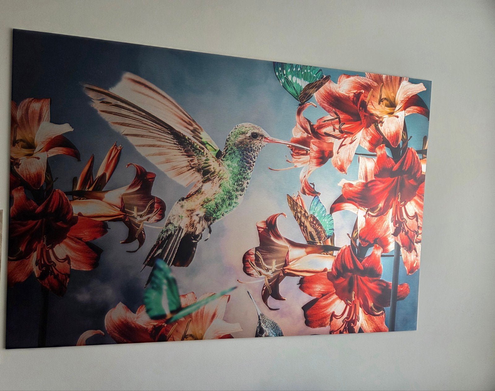 Uniek groot Schilderij, Ophalen