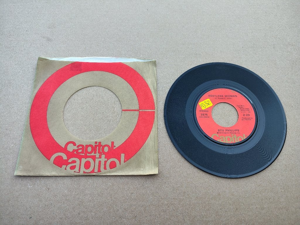 7" Single: Stu Philips - Restless Woman (1973) USA, Verzenden, Gebruikt, Pop