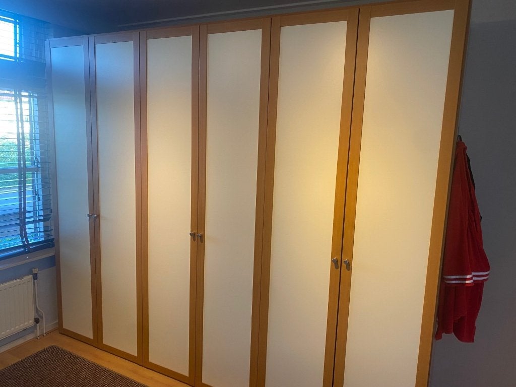 slaapkamerkasten, Huis en Inrichting, Kasten | Kledingkasten, Ophalen, Gebruikt, 200 cm of meer, Met plank(en)