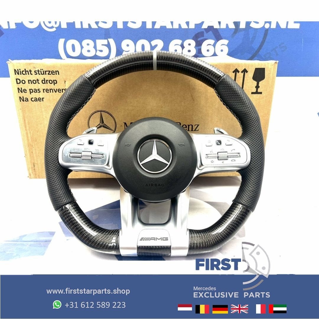2023 AMG CARBON STUUR + AIRBAG A45 CLA45 C63 E63 GLC63 GLE63, Gebruikt, -, Verzenden, -