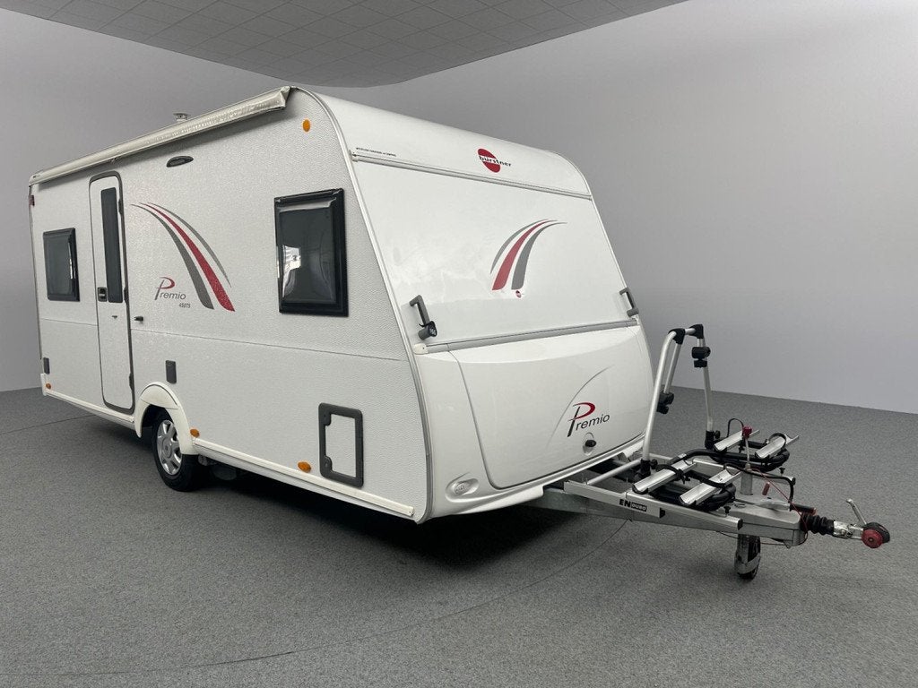 Bürstner Premio 450 TS Mover Zakluifel Voortent, Caravans en Kamperen, Caravans, Bedrijf, tot en met 4, 750 - 1000 kg, Rondzit