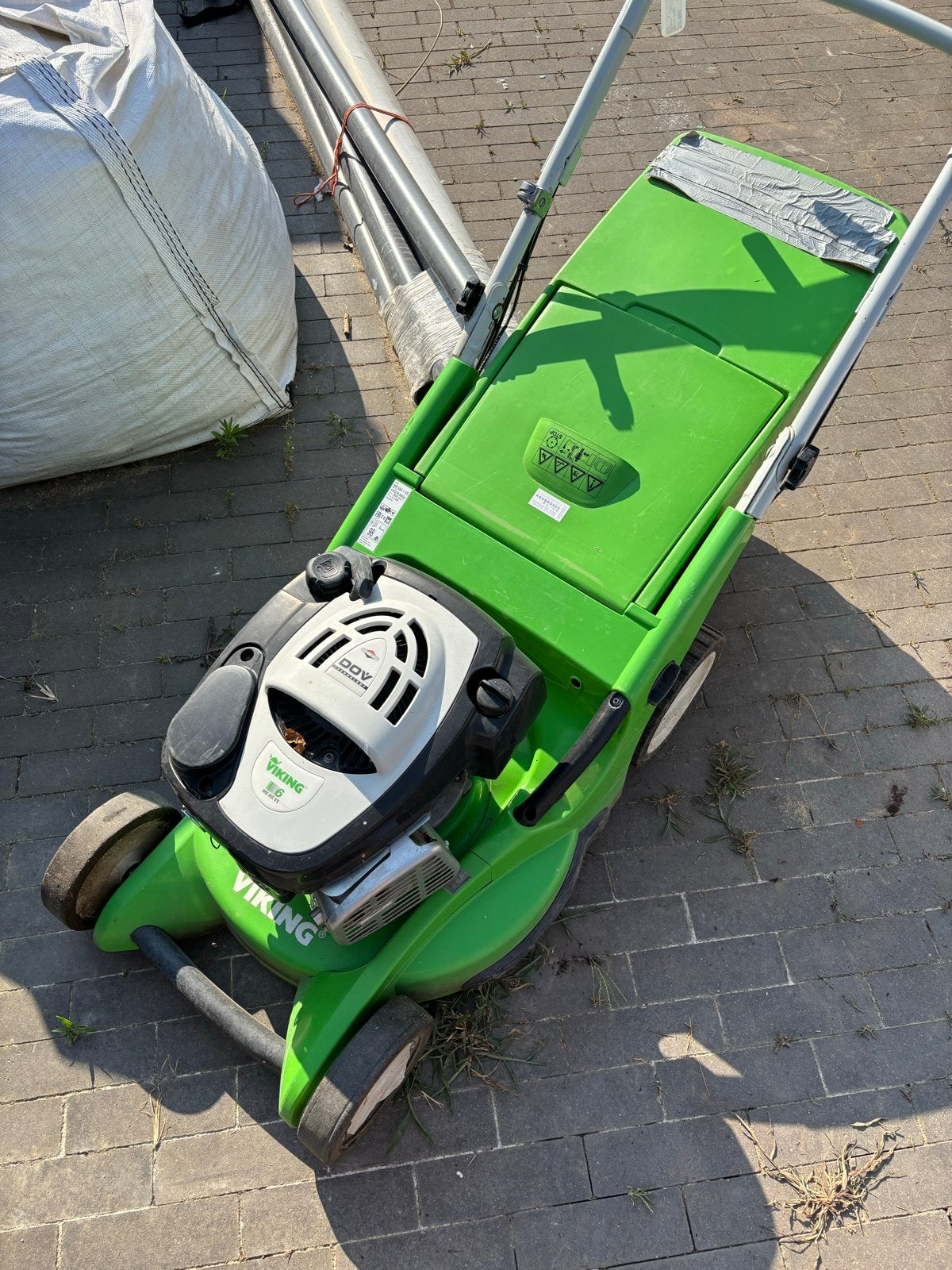 Defecte Viking grasmaaier MB 655.1 VS - Voor onderdelen/hand, Ophalen, Cirkelmaaier, Gebruikt, Opvangbak