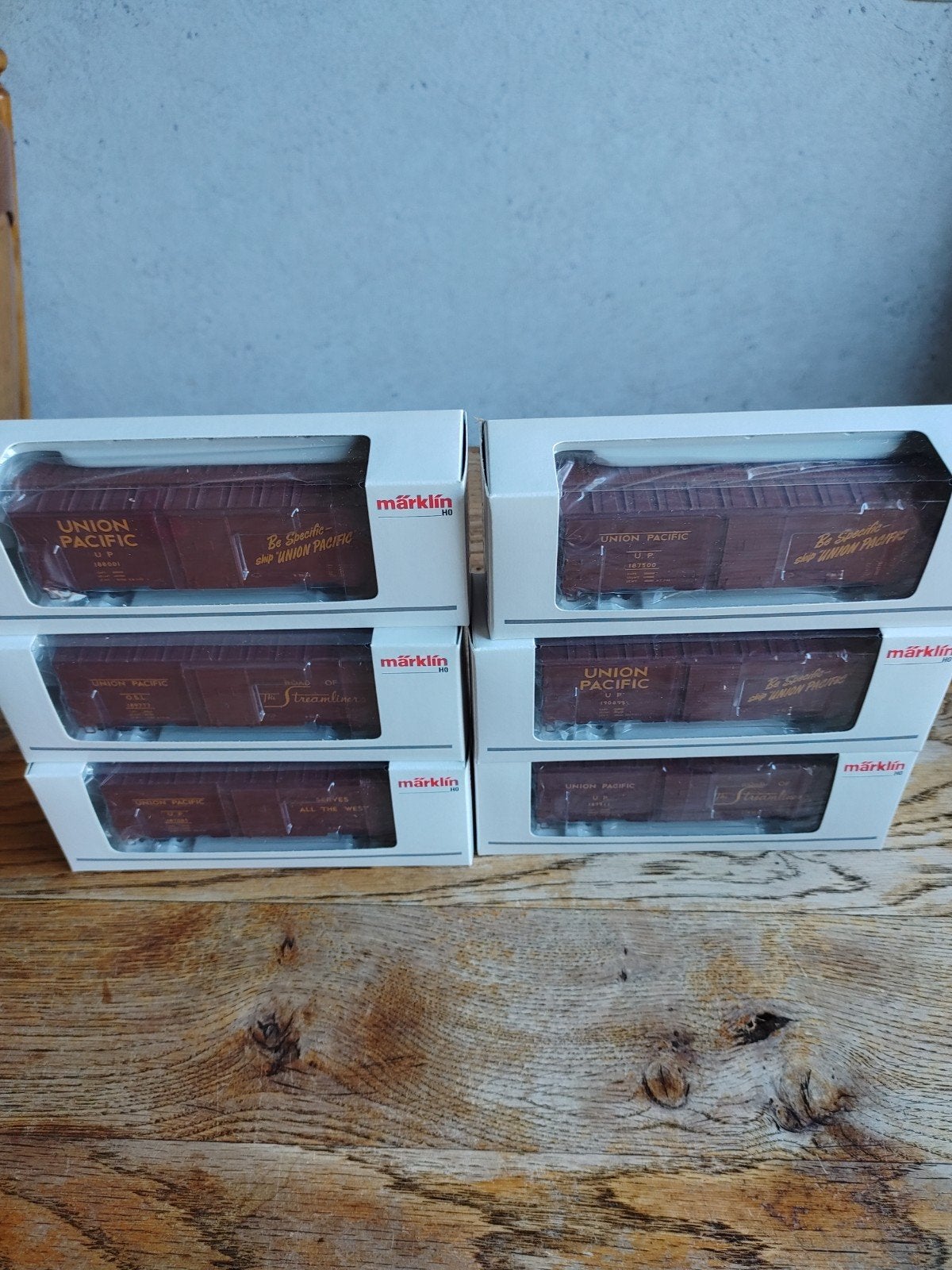 Märklin Union Pacific Wagons (6 stuks), Wisselstroom, Ophalen of Verzenden, Märklin, Nieuw