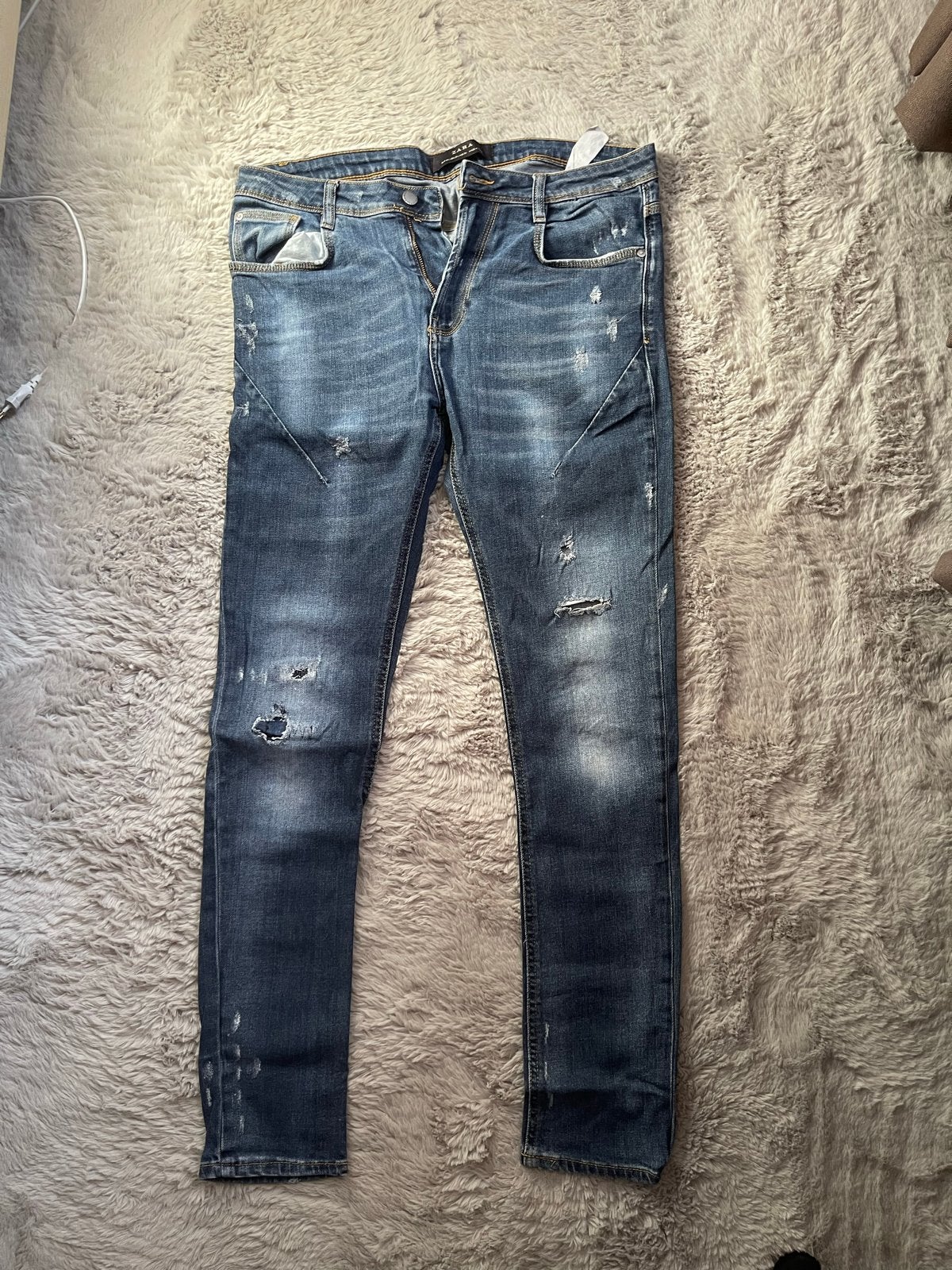 Zara spijkerbroek - Maat W34, Ophalen of Verzenden, Gedragen, Blauw, W33 - W34 (confectie 48/50)
