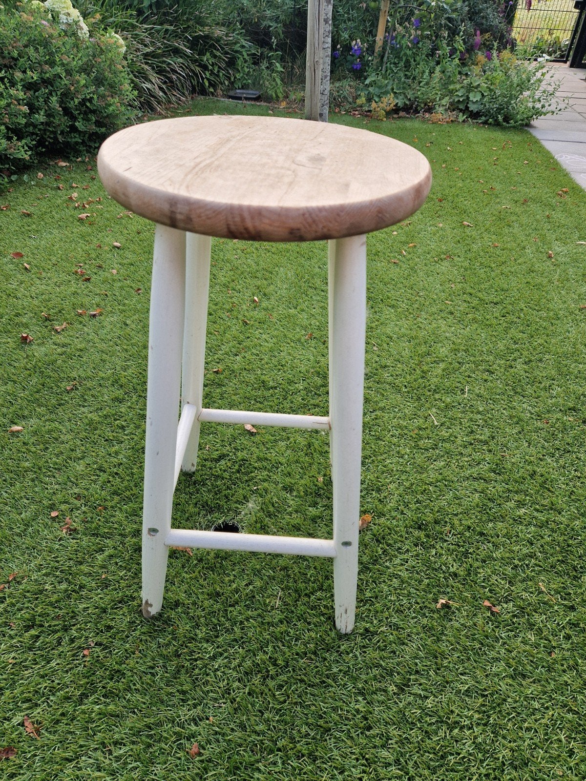 Houten kruk, 1 kruk, Ophalen, 60 tot 90 cm
