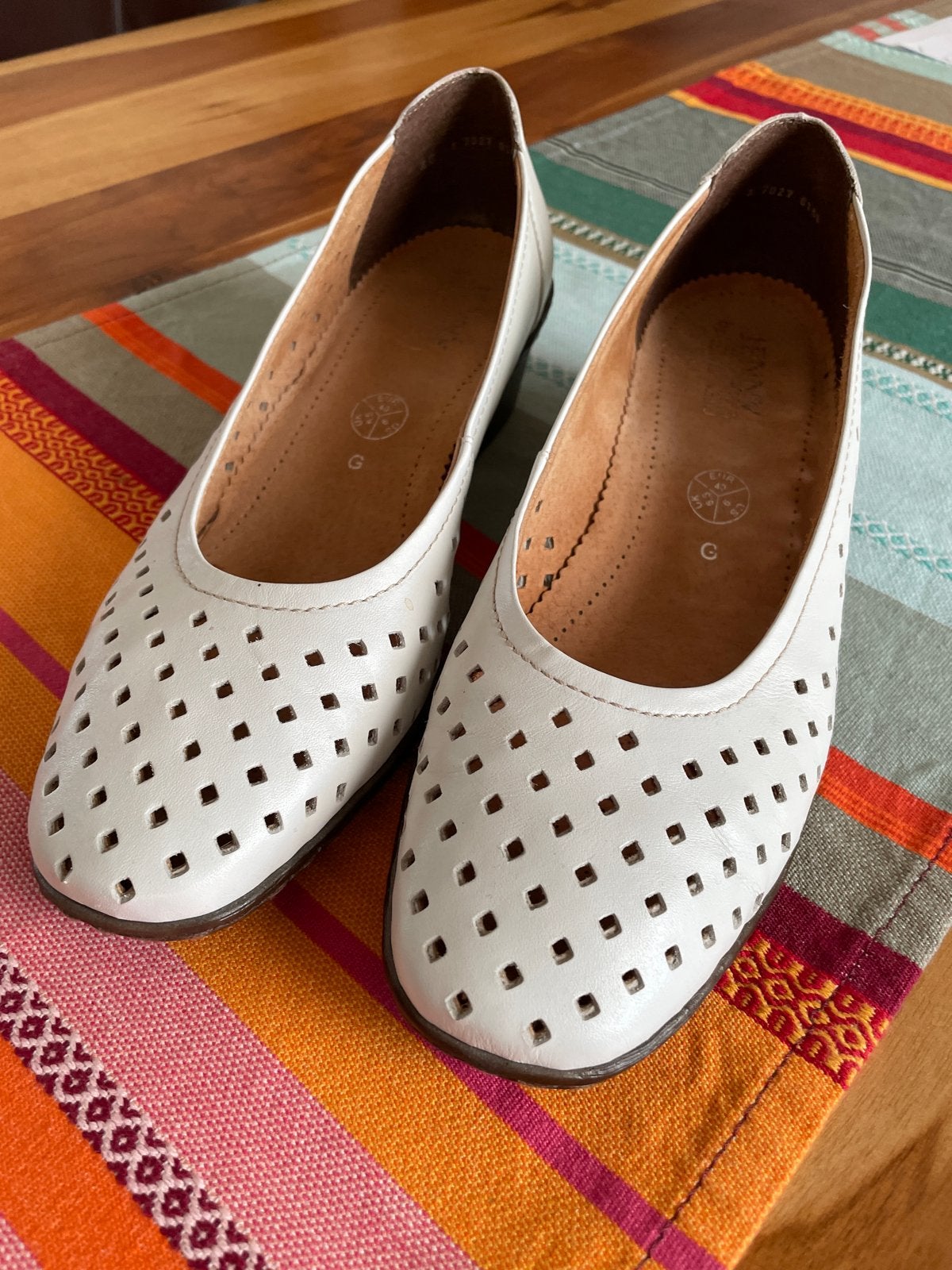 Jenny by Ara ballerina's, maat 40, zo goed alsnieuw, Wit, Zo goed als nieuw, Ballerina's, Ophalen of Verzenden