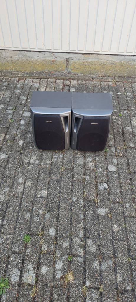 set aiwa boxen, Gebruikt, Minder dan 60 watt, Front, Rear of Stereo speakers, Ophalen