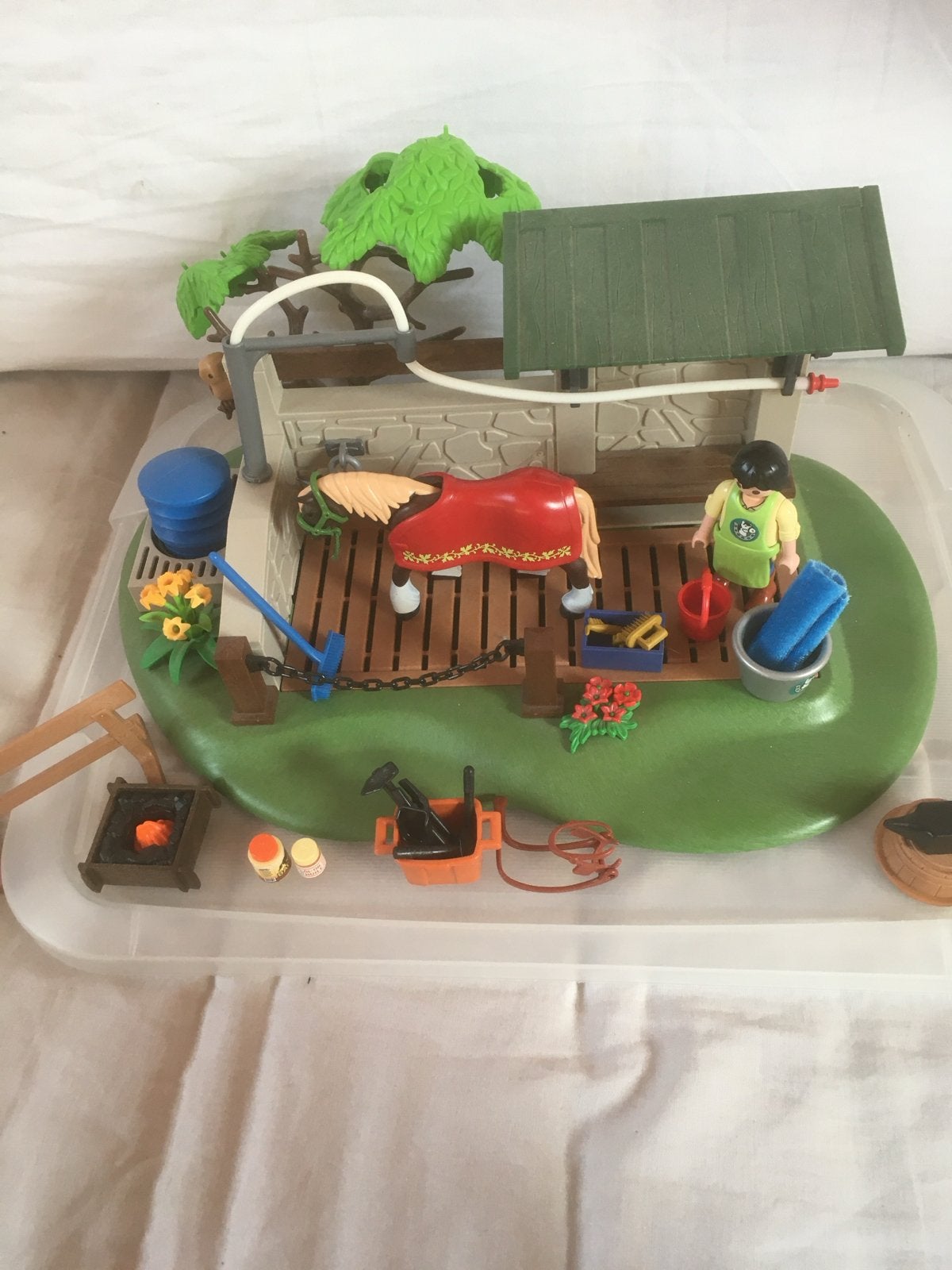 Playmobil Paardenverzorgingspost 5225 - Complete Set, Kinderen en Baby's, Speelgoed | Playmobil, Ophalen of Verzenden, Zo goed als nieuw