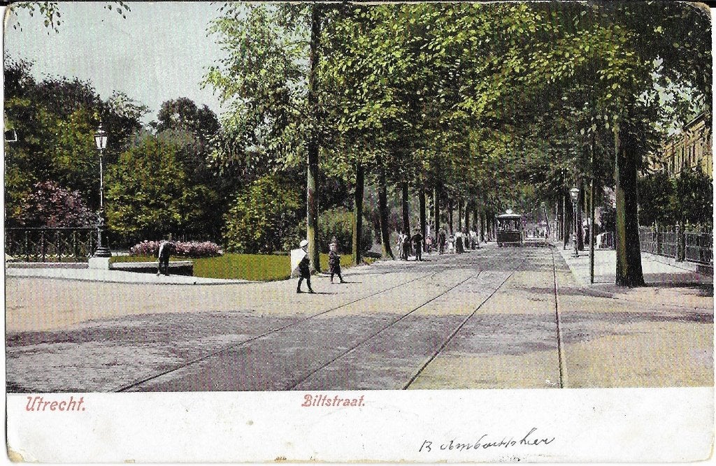 Utrecht, Biltstraat, tram, jongens, vlieger, Verzenden, Voor 1920, Gelopen, Utrecht