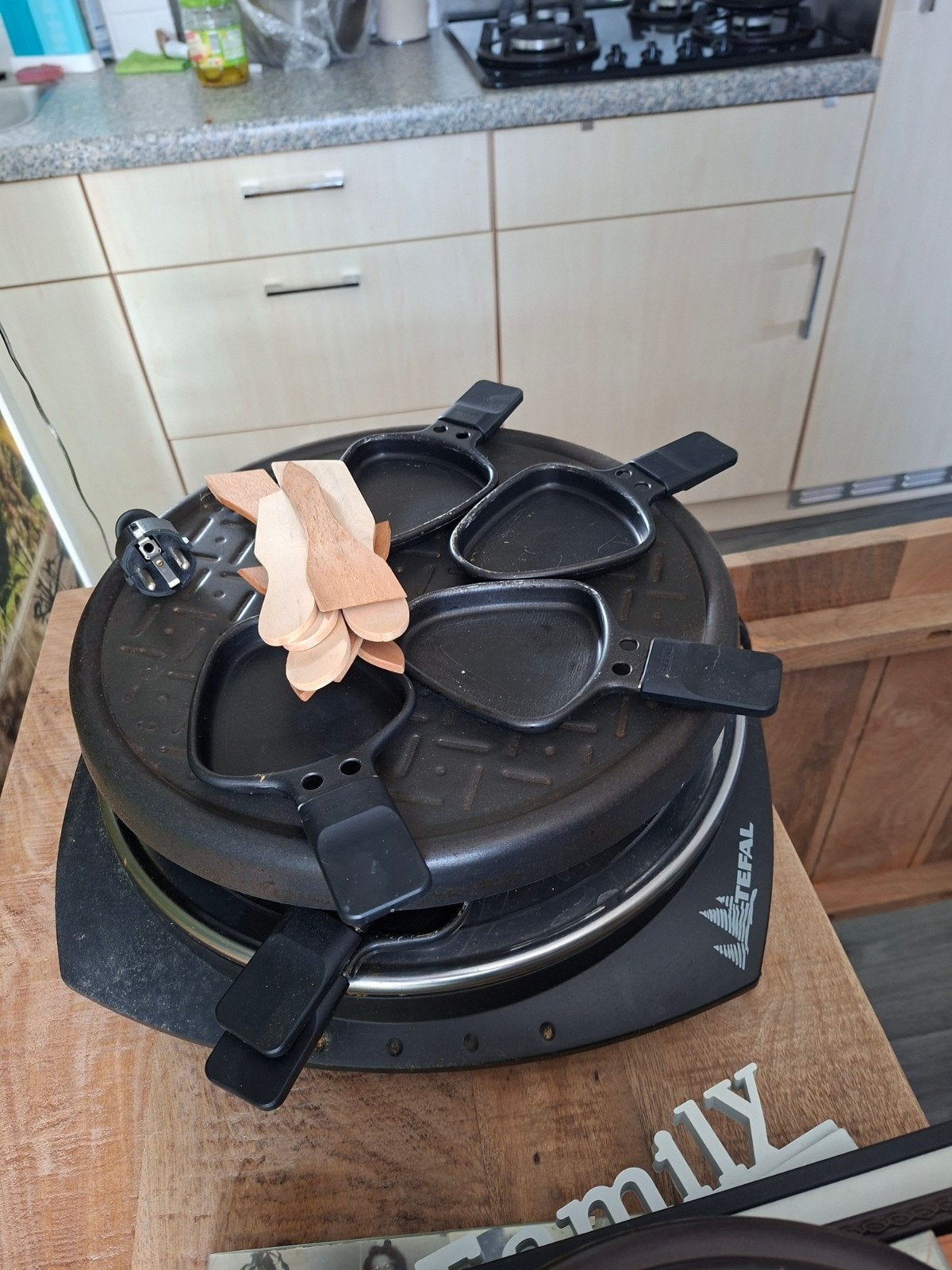 Tefal Gourmetstel / Racletteset, Witgoed en Apparatuur, Gourmetstellen, Ophalen, Gebruikt, 4 t/m 7 personen