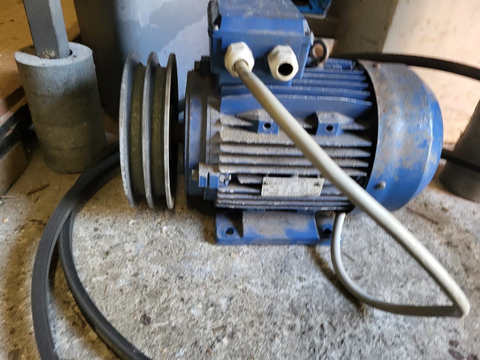 Krachtige 4 kW Driefasige Inductiemotor met Poelie, Ophalen, Elektromotor