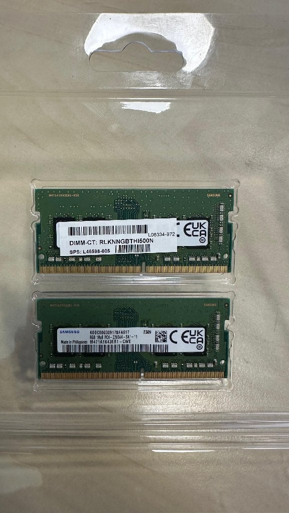 2x 8GB DDR4-3200 SODIMM werkgeheugen (Samsung) — 16GB totaal, Gebruikt, DDR4, Ophalen of Verzenden, Laptop