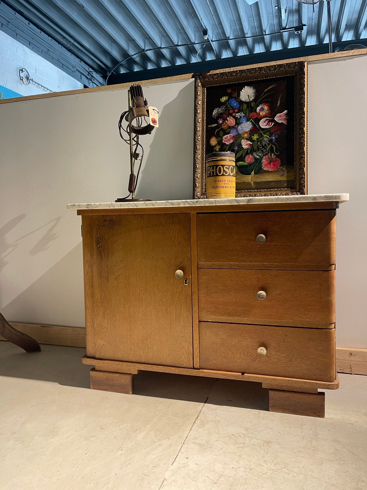 Vintage Dressoir Retro Artdeco Antiek kast ladenkast, Huis en Inrichting, Kasten | Dressoirs, Met deur(en), Geen, Vintage, Zo goed als nieuw
