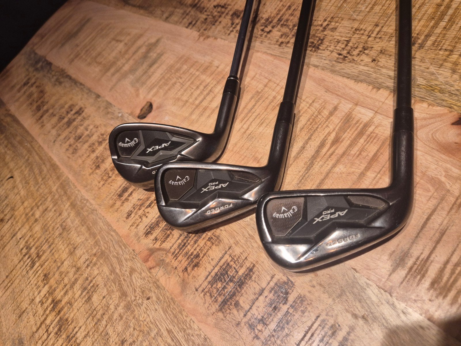 Callaway Apex Pro Forged Golfclubs (3 stuks) linkshandig, Ophalen of Verzenden, Gebruikt, Club, Callaway