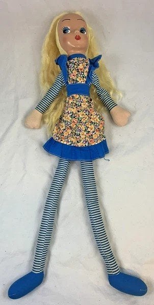 Looby Loo Lappenpop Andy Pandy 60cm Gestreepte benen vintage, Verzamelen, Coolsingel 104, 3011 AG Rotterdam, Netherlands, Verzenden